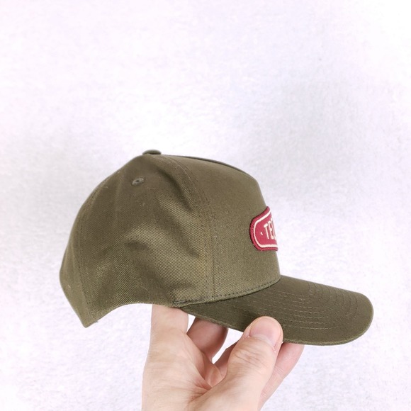 Tecovas Snapback Hat OSFA Embroidered Logo Patch Olive Green Western Gorpcore - Picture 2 of 11